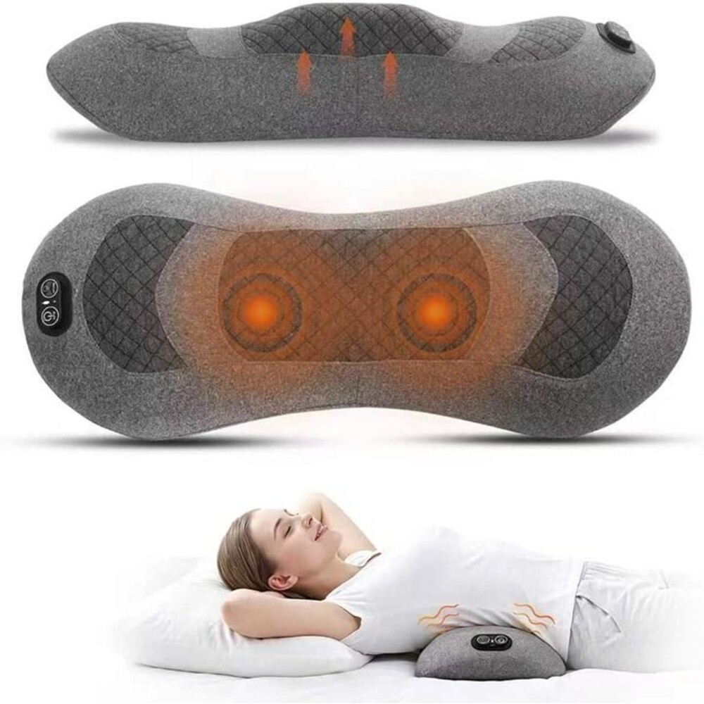 Triple Fusion Back Massager with Heat, Vibration and Traction